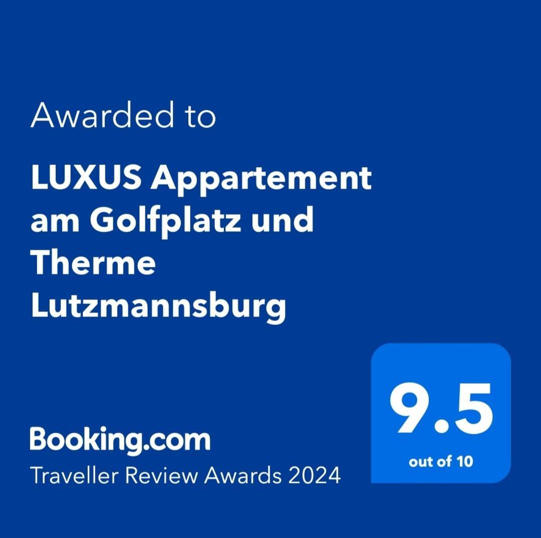 Luxus Appartement Am Golfplatz Und Therme Lutzmannsburg Zsira Exteriör bild